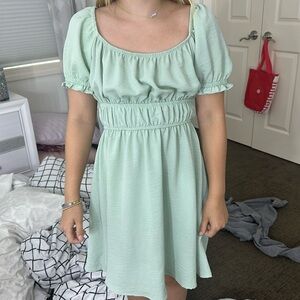 Altars state mini green dress